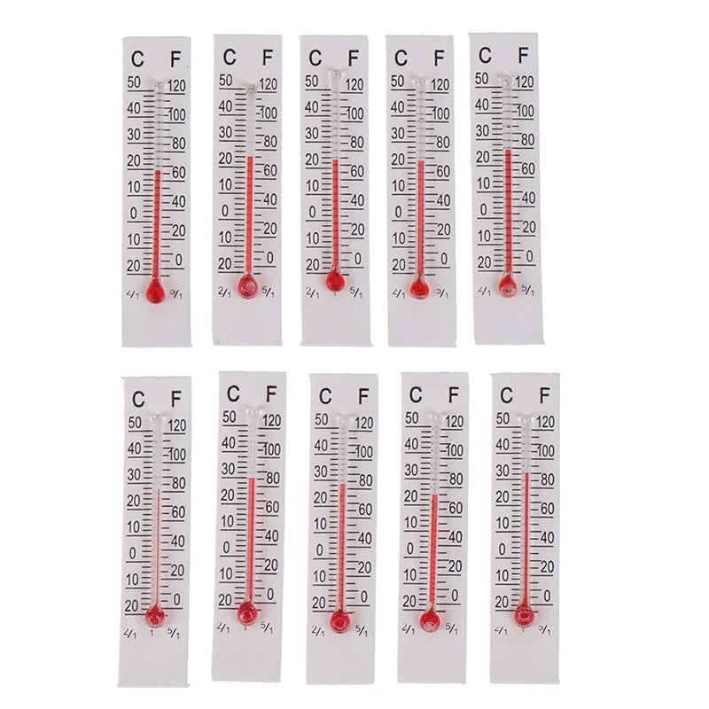 5cmX1 Miniature Paper Cardboard Thermometer Indoor 20-50 Celsius Qme