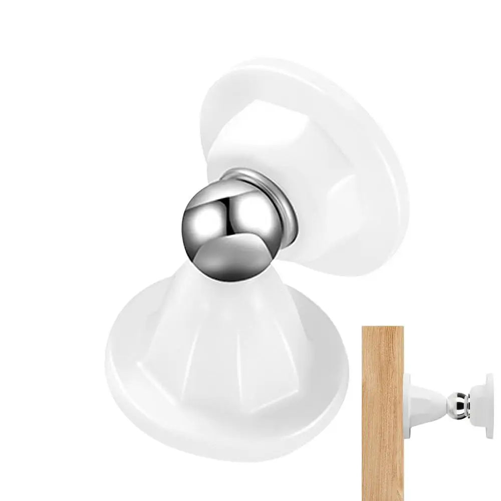 Silicone Door Stopper Powerful Suction Magnetic Rear Stops Wall Floor Qme White China Mainland