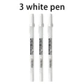 2-12Pcs 0.8mm Metallic White Highlight Gel Pens Permanent Graffiti Drawing Markers Art Craft Writing Stationery Supplies Qme 3 white pen