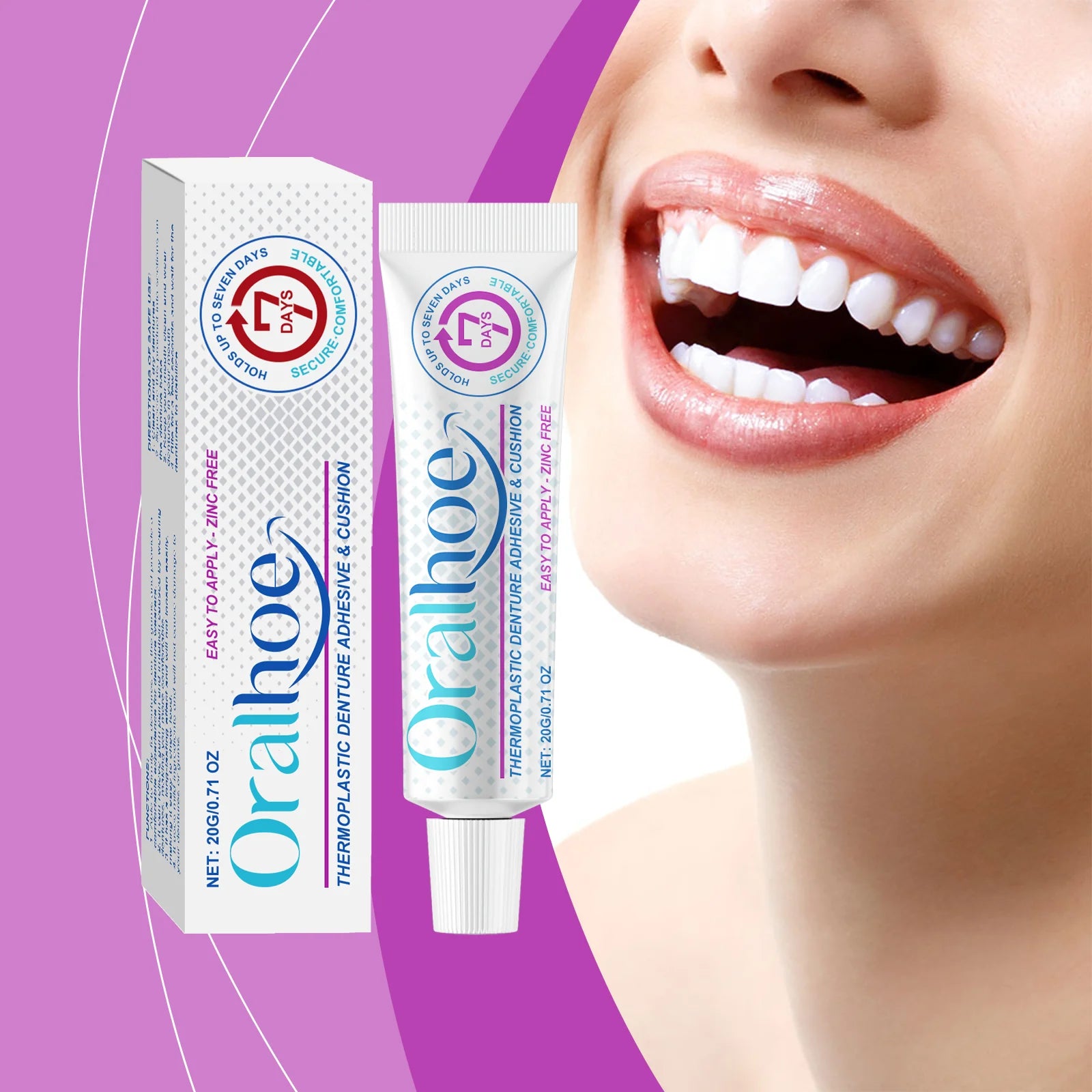 Denture Adhesive Cream Particularly Sturdy False Teeth Glue For Dentures Fixing Prevent Loosen Temporary Dental Bonding Adhesive Qme