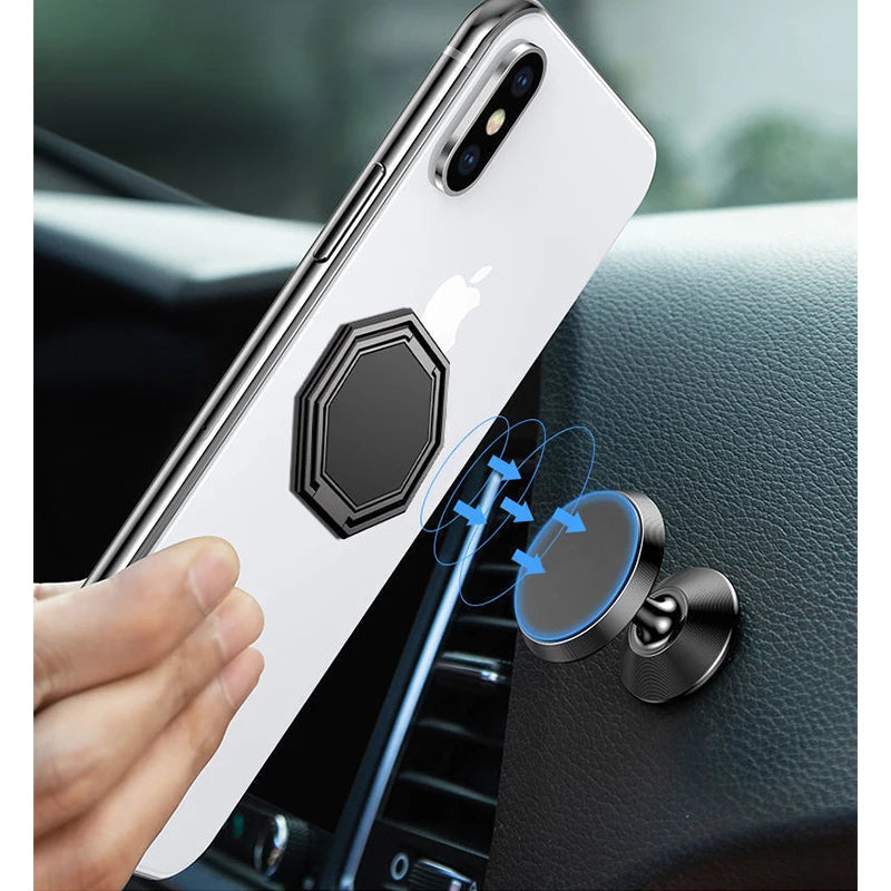 Mobile Phone Foldable Stand Ultra-thin Ring Multi Angle Portable Qme