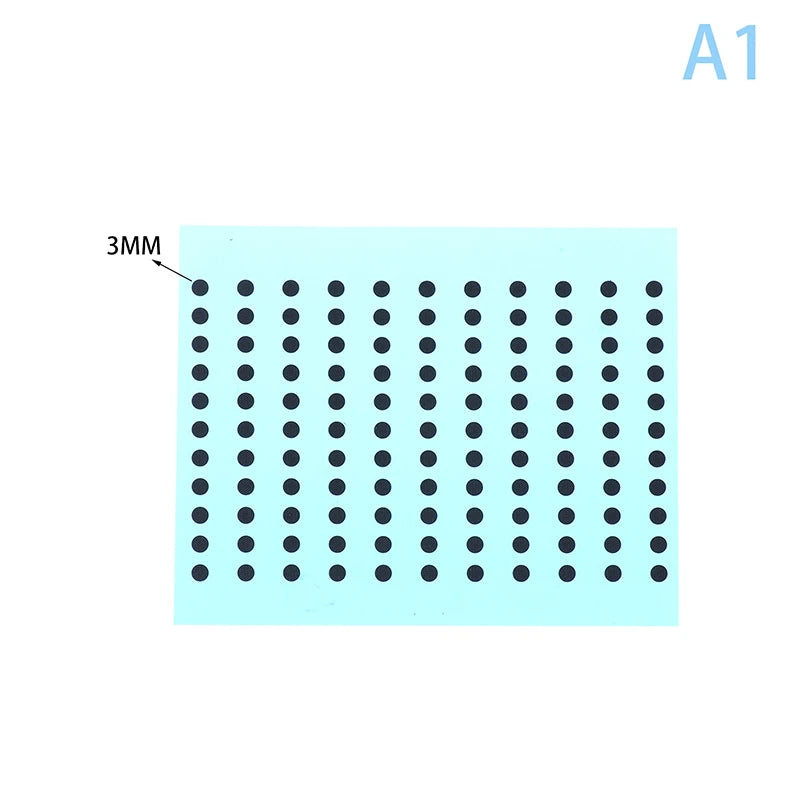 Diameter 3 4 5 Sizes Black Conductive Rubber Pads Keypad Repair IR Qme diameter-3mm