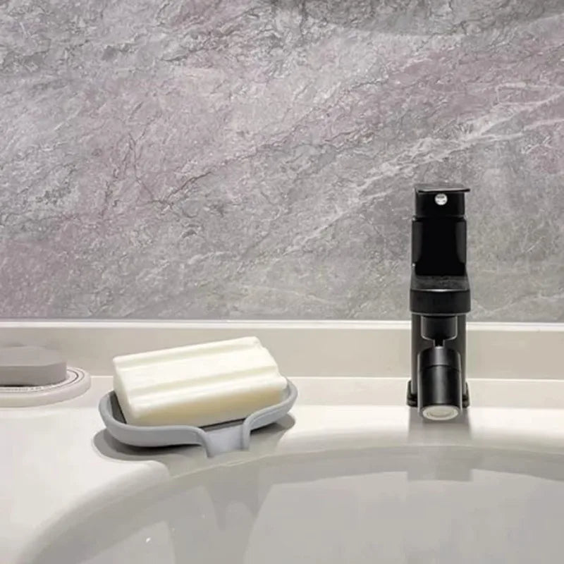 Minimalist Rectangular Soap Dish Drainage Holes Modern Bathroom Qme