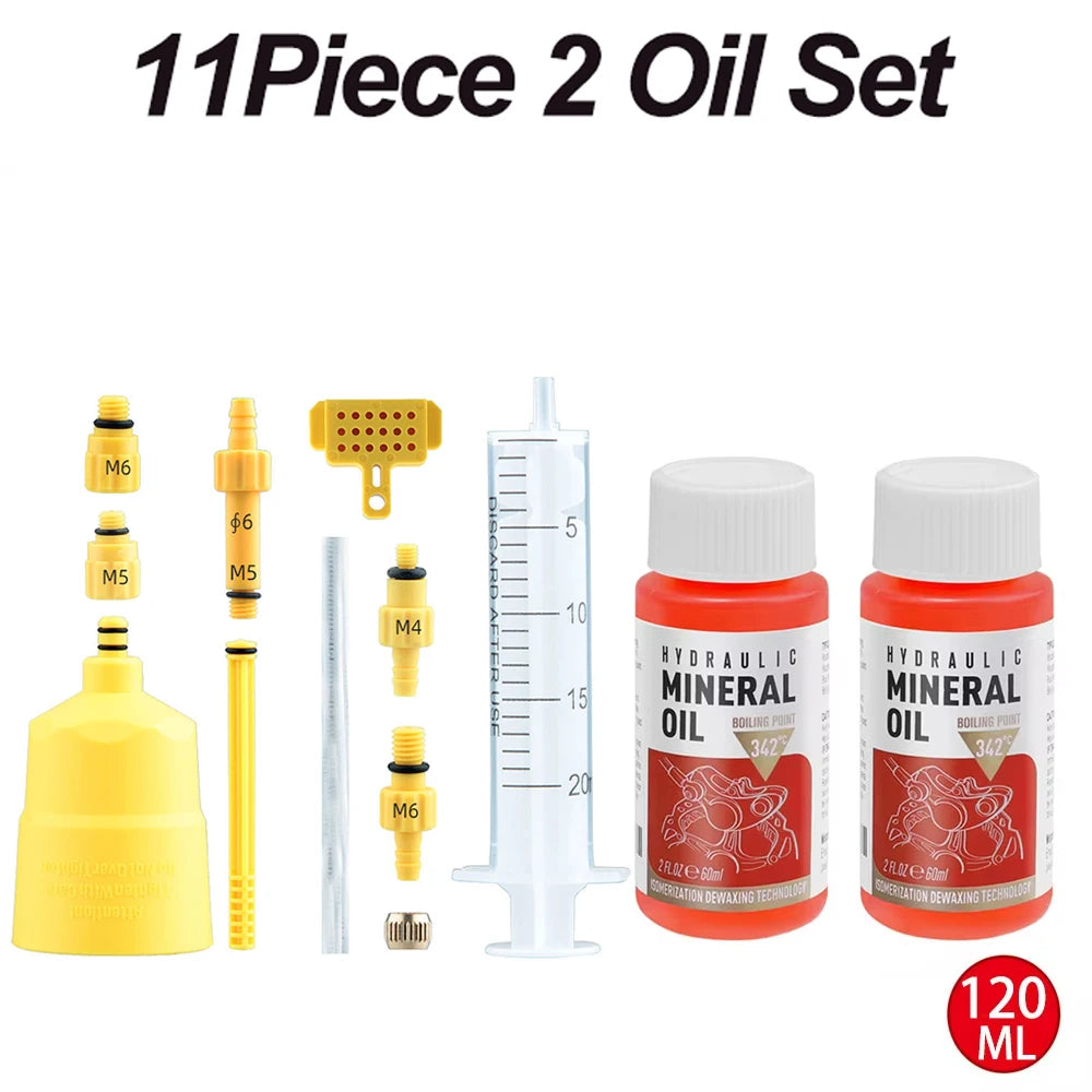 High Performance Bike Brake Mineral Oil - 60ml/2oz - Ideal for Shimano and Tektro Hydraulic Brake Systems Qme DeepSkyBlue