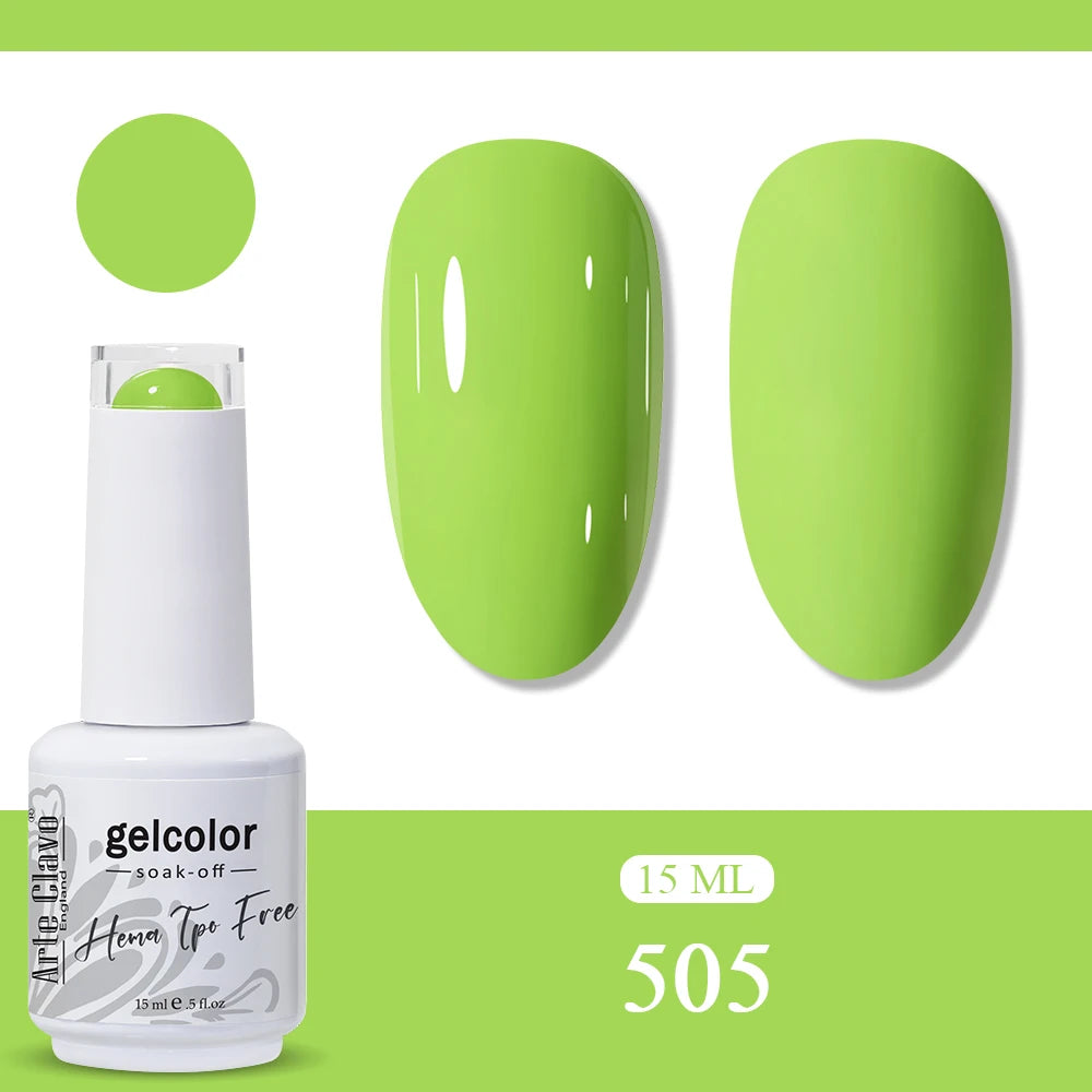 Arte Clavo Rainbow Gel Nail Polish Semi Permanent Art UV LED Lamp