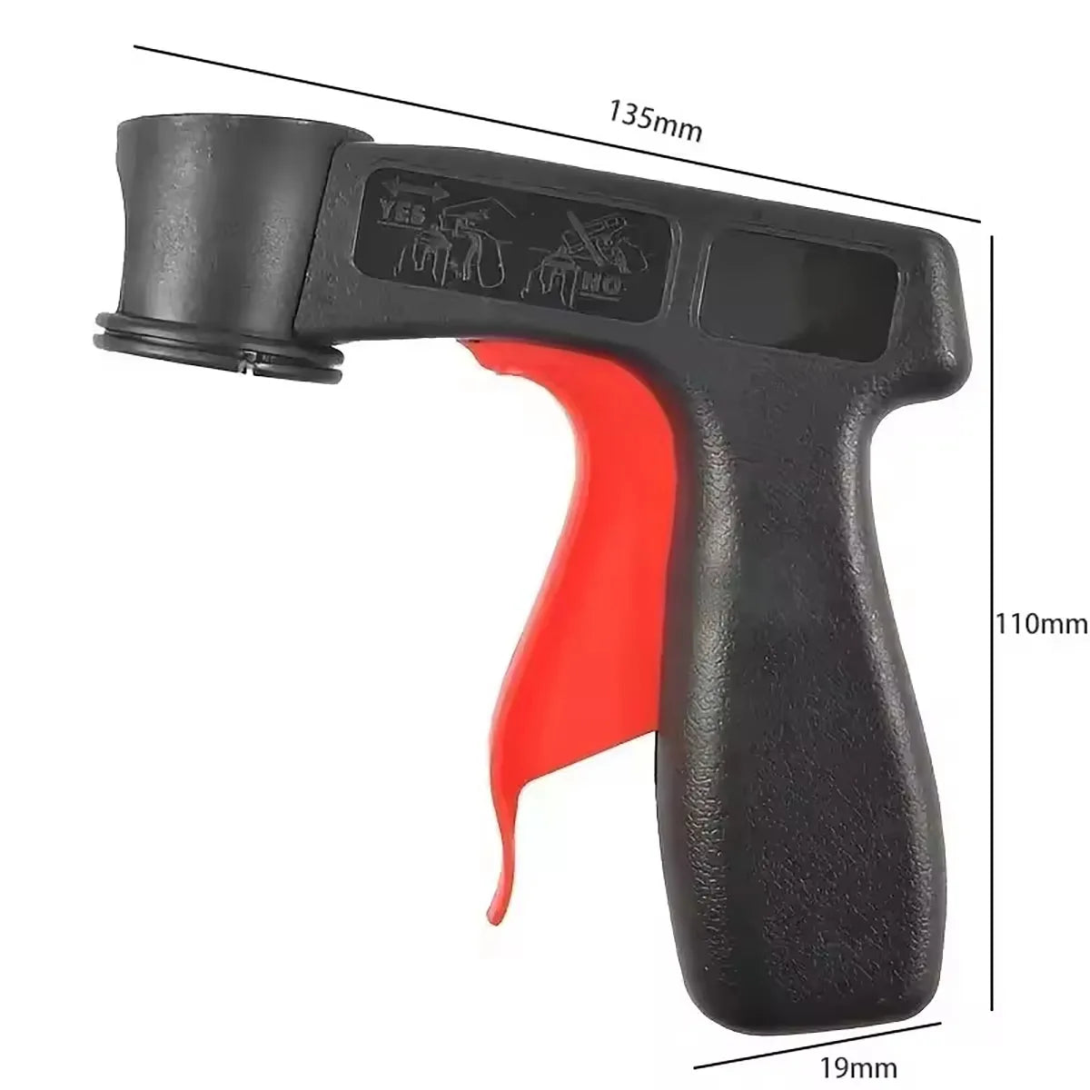 1 Plastic Portable Spray Paint Handle Universal Reusable Car Changing Qme