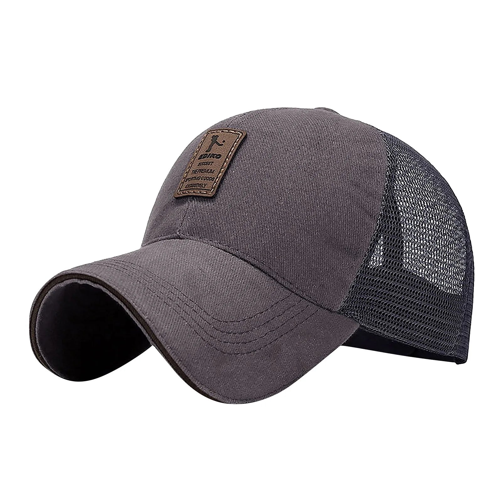 New Quick Dry Mesh Breathable Running Baseball Cap Summer Sun Protection Fishing Hat for Men Women Outdoor Running Hiking Cap Qme Gray One Size