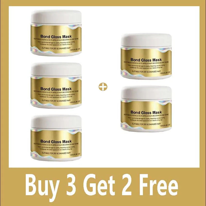 Deep Repair Hair Mask for Dry Damaged Hair Moisturizing Keratin Treatment Cream Smooth Frizz Control Conditioner Nourishing Qme Buy 3 Get 2 Free