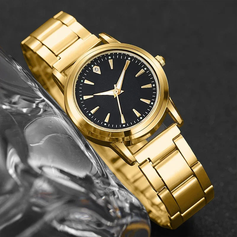 2026 Couple's Watch with Steel Belt, Women's Light Luxury and High End, Men's and Women's Quartz Watch Qme