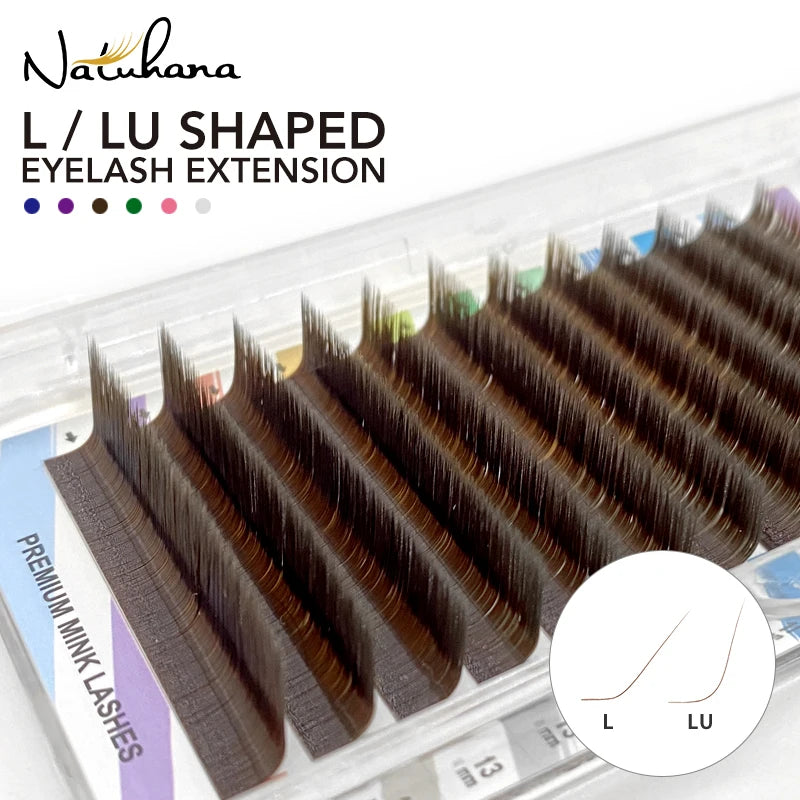 NATUHANA L LU M Curl Auto Fans Colored Lashes Easy Fan Eyelash Qme