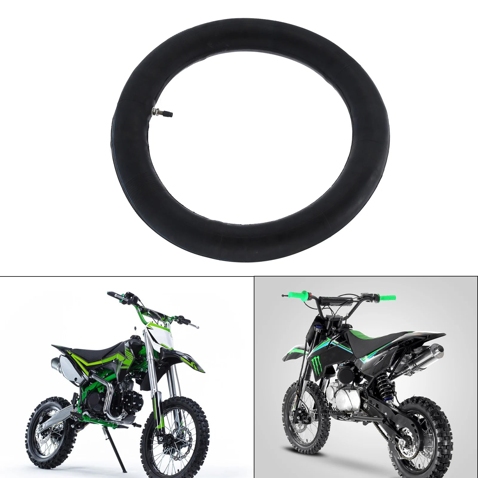 Rubber Tire Inner Tube 2.5/2.75-14 60/100-14 for 50cc 110cc 125cc 140cc 150cc 160cc Dirt Pit Bike 2.5‑14 Inner Tube Inner Tube Qme