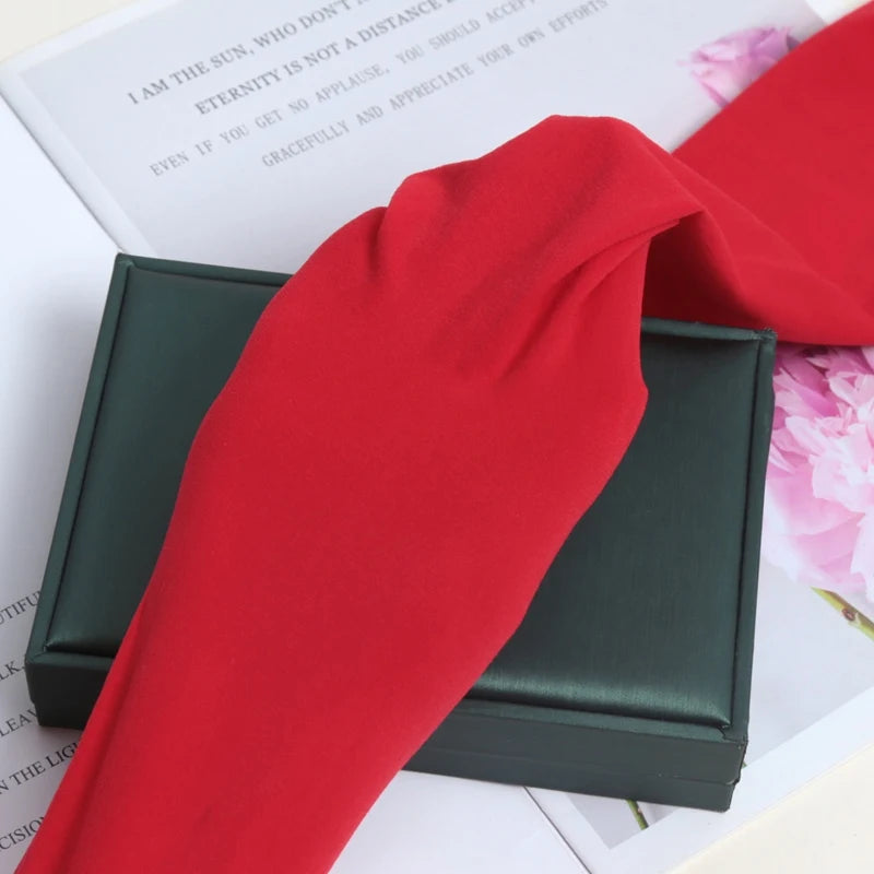 Vintage Red Women Pantyhose Spring Autumn Velvet Seamless Elastic Qme red One Size