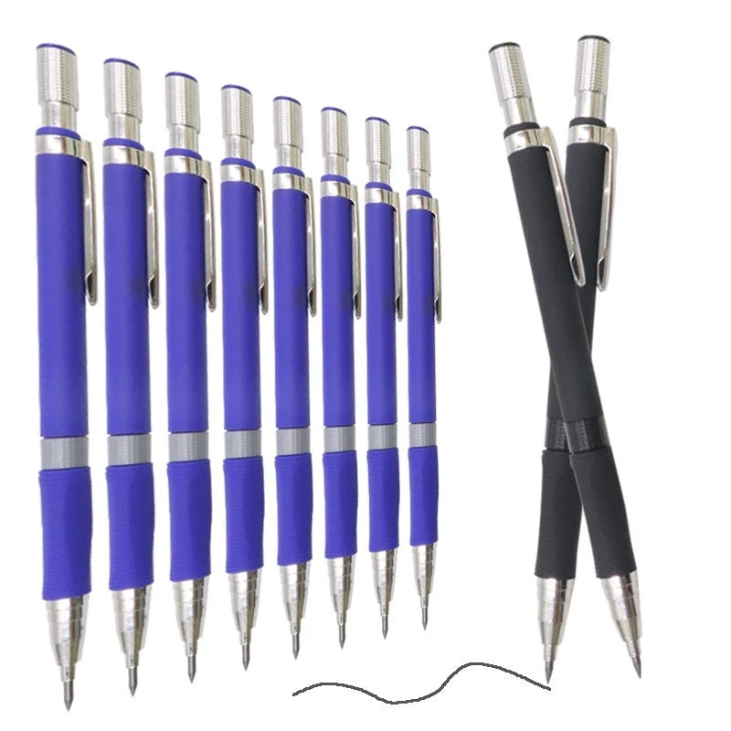 21 Pieces 2.0mm Mechanical Pencil Set, 9 Pcs Pencils 2.0mm Refills (Colored & Black), Suitable for Writing Drafts, Art Sketching Qme