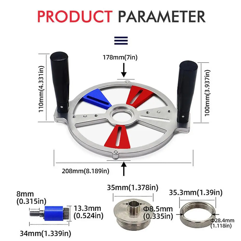 Router Circle Jig Adjustable Track Rail Trimming Engraving Milling Groove Bracket For Garage Home Carpentry Furniture Making Qme China Mainland Black