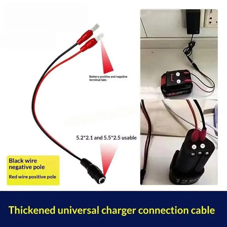 Dual Head Safe Lithium Charger 18V 21V 24V Overload Protection Qme A6