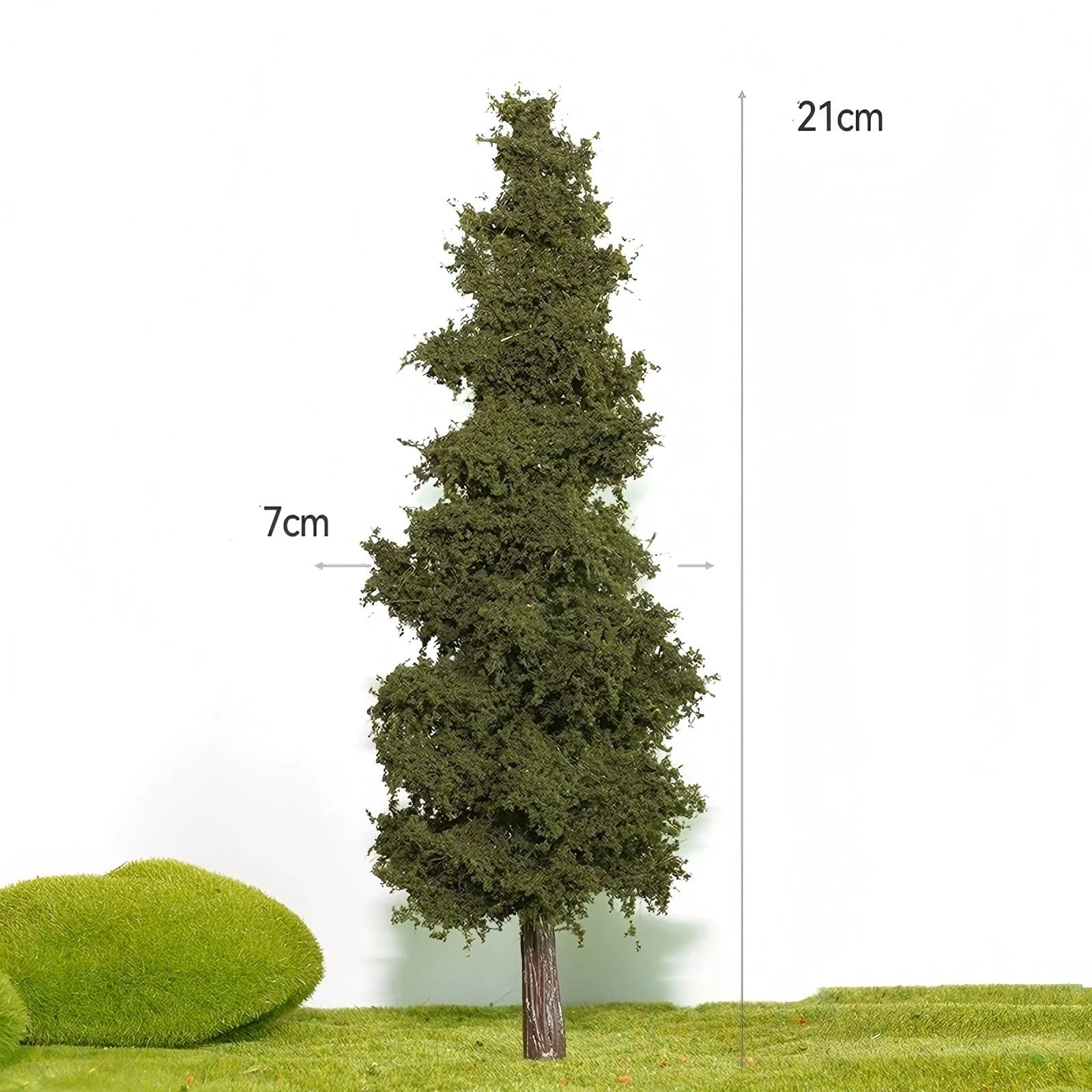 14/21cm Miniature Pine Tree Model Realistic Model Trees For DioramaTrain Layout Fairy Garden Architectural Landscape Decor Qme B2