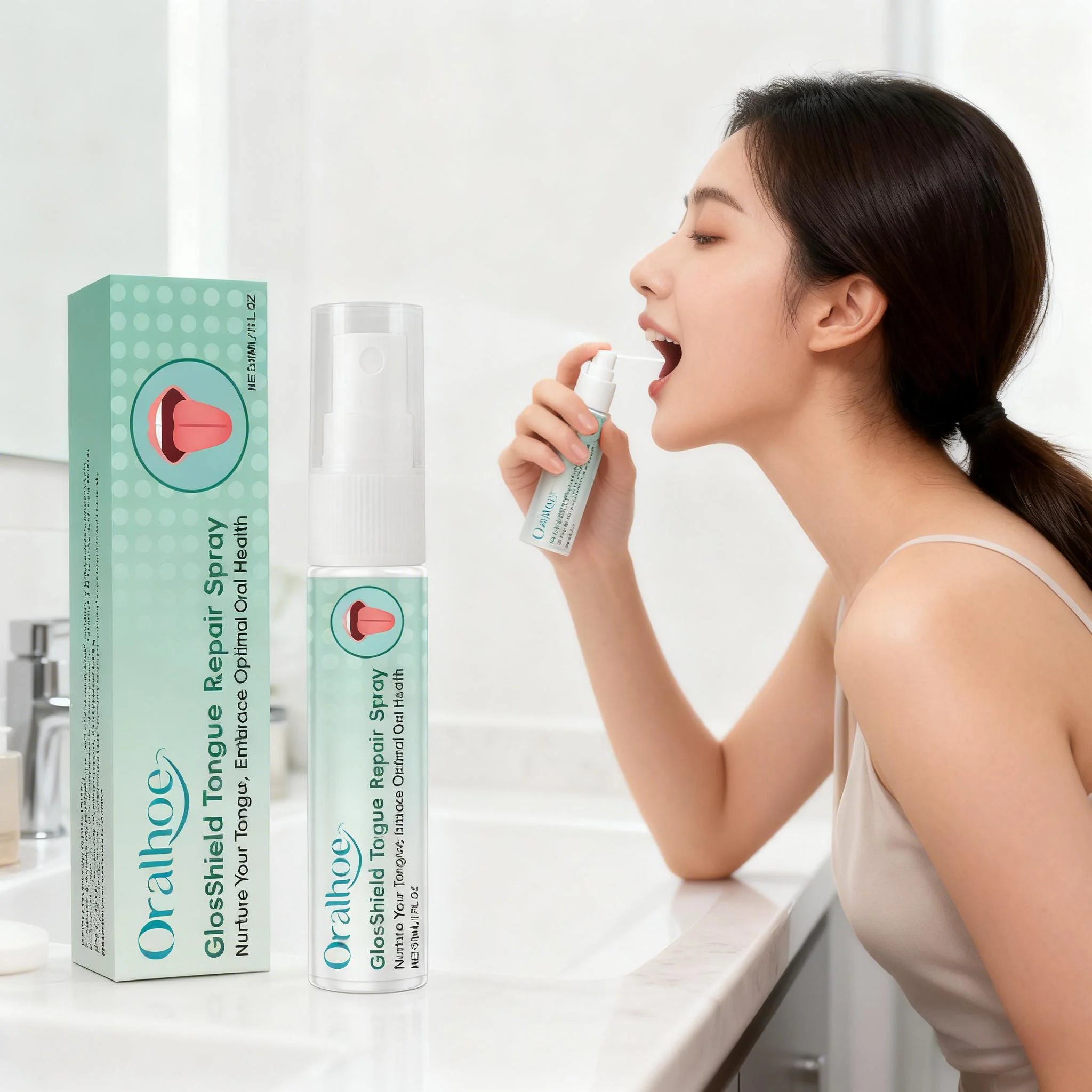Tongue Repair Spray Reduce Inflammation Swelling Prevent Ulcers Fight Bad Breath Healthy Oral Hygiene Care Mouth Freshener Spray Qme