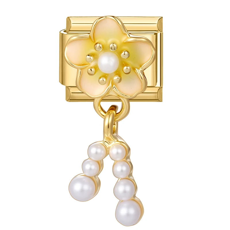 2026 Exquisite Bowknot Micro Inlaid Colored Zircon Pearl Italian