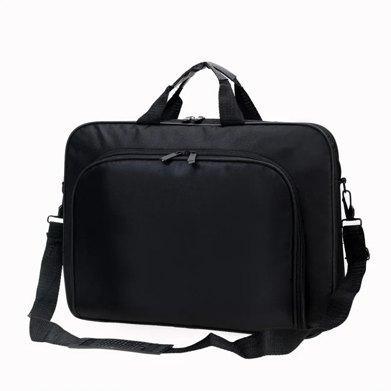 15.6 Inch 17 In Laptop Bag Business Portable Nylon Computer Handbags Laptop Shoulder Handbag Zipper Shoulder Simple Style Qme