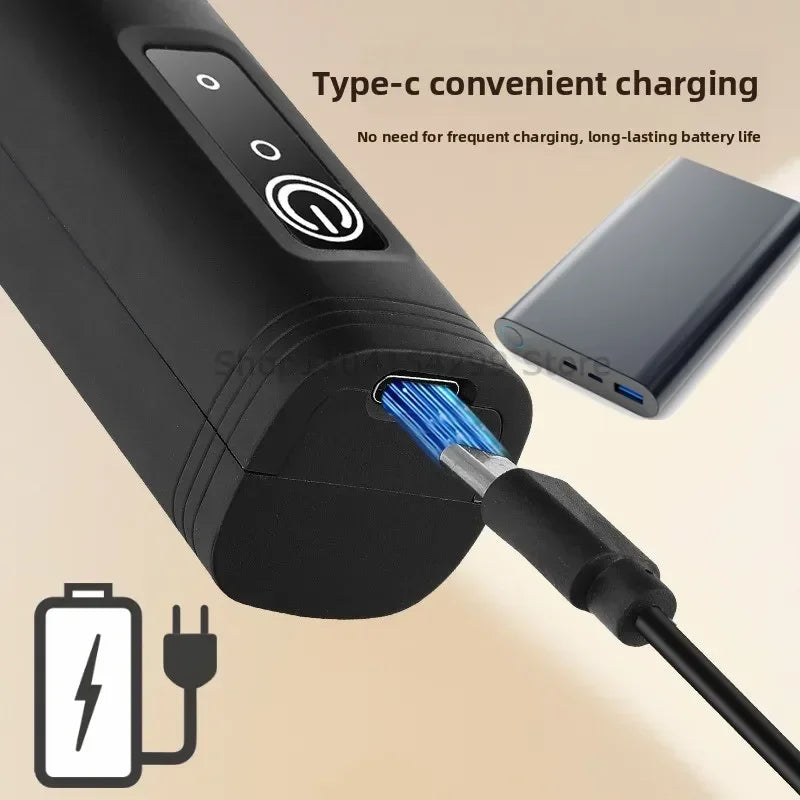 Wireless Milk Frother Electric Type-C Handheld Blender Stainless Steel Mini Coffee Maker Whisk Mixer for Coffee Cappuccino Cream Qme