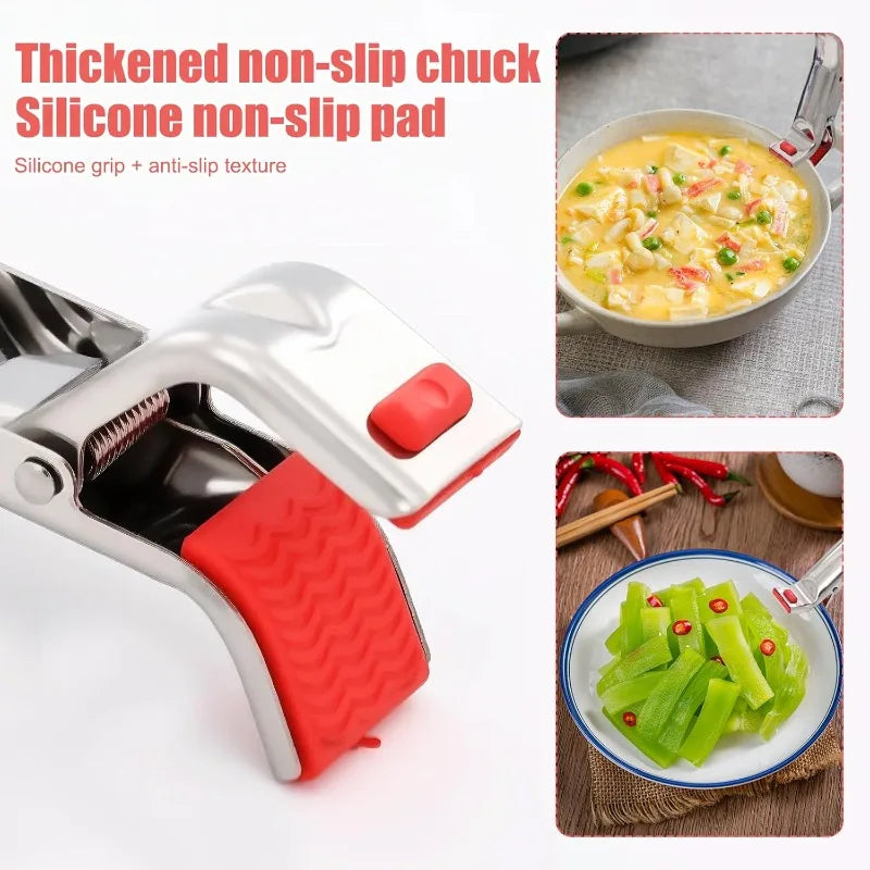 Anti-scalding Clip Stainless Steel Clamp Non-slip Bowl Frying Pan Air Qme