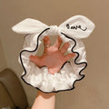 Makeup Sweet Shower Wide Cloth Wash Face Hairband Fabric Headband Korean Style Headdress Female Hair band Bow Hairband Qme white