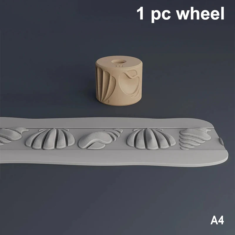 Sand Texture Rollers Footprint Shell Pattern DIY Art Stamp Perfect For Sand Play And Sensory Activities Clay Texture Rollers Qme A4