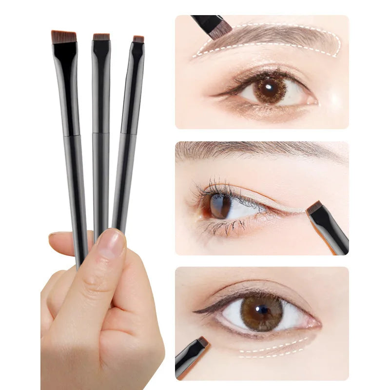 Blade Eyeliner Brush Eyebrow Portable Flat Fine Eye Liner Brow Qme