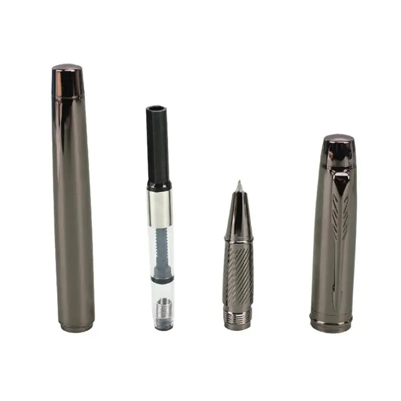 Silver Gray Fountain Pen Medium Creative Daily Writing Lridium Tip Qme