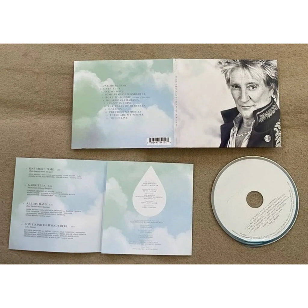 Classic Western Rock Music CD, Black-and-White Portrait Themed Cover, Lyrical Narrative New Track Collection Qme