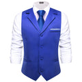 Hi-tie Dusty Pink Solid V-neck Men Vest Tie Jacquard Tuxedo Dress Qme N-0429-MD-3392 XXXL