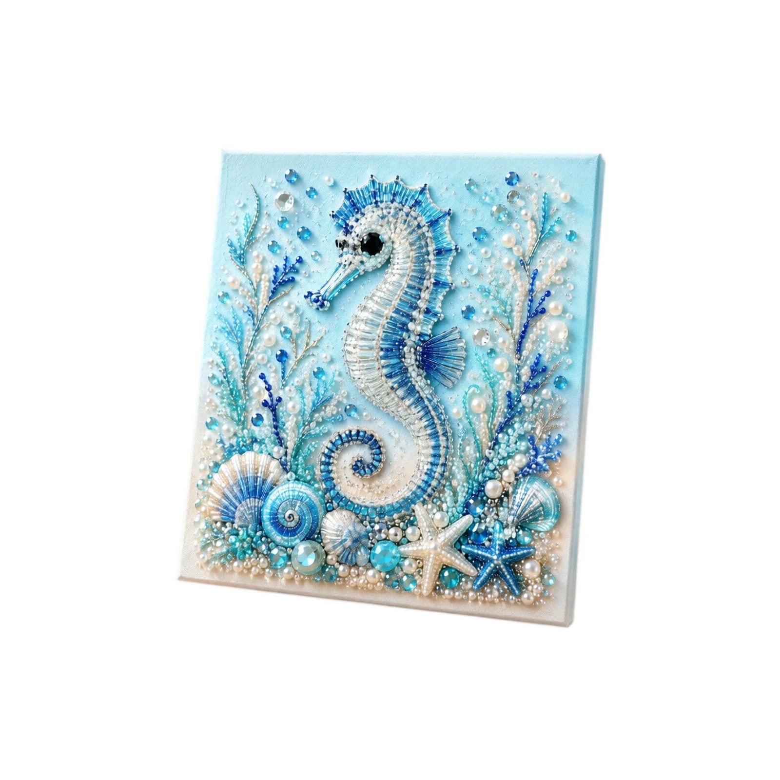 New Ocean-themed Pearl Painting DIY Kit with Step-by-Step Instructions Handmade Craft Set for Beginners Creative Home Decor Qme G One Size