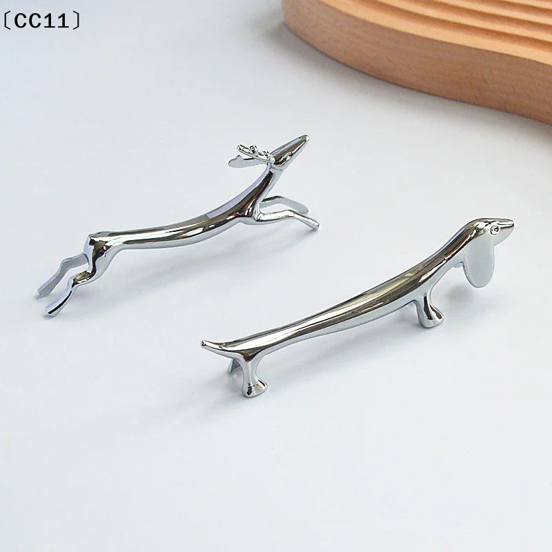 Metal Cutlery Rack Deer-shaped Chopstick Rest Zinc Alloy Tableware Qme
