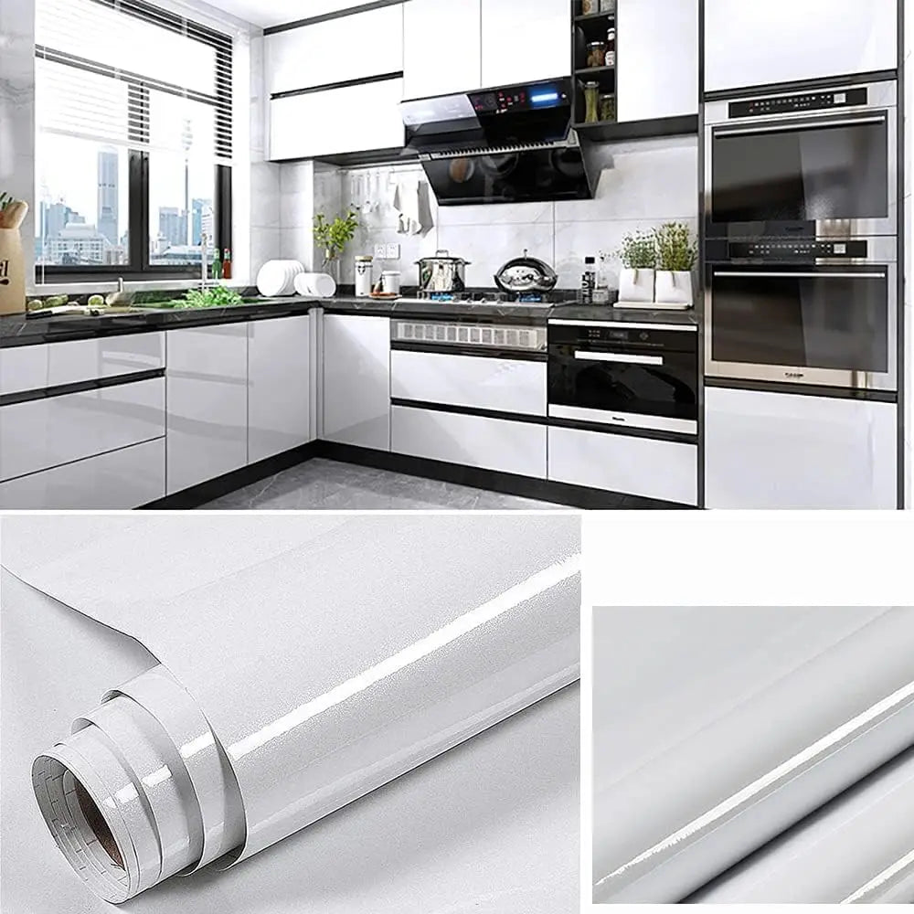 Decorative Waterproof Moisture-Proof Oil Resistant Self-Adhesive Wallpaper Ceramic Tile Wall Sticker 40cm Marble Countertop Qme 7 40cmX3m
