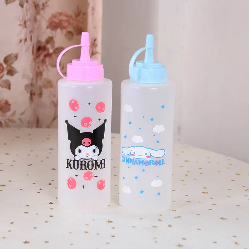 Hello Kitty Kuromi Squeeze Bottle Kitchen Plastic Sauce Jam Salad Qme 6