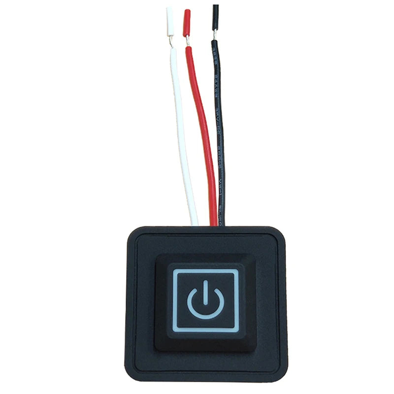 5V-15V 3 Gear Temp Control Waterproof Heating Switch Silicone Button Qme