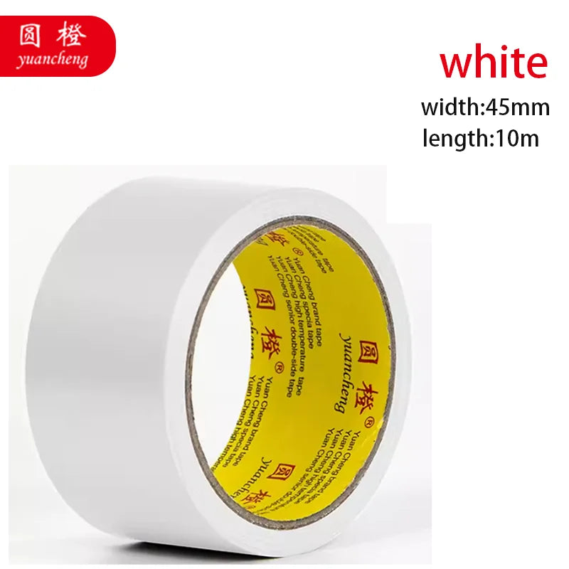 1 Roll Adhesive Fabric Duct Tape Heavy Duty, Carpet Waterproof Tape, Silver Tape Decorative, Automotive Fabric Tape 10 Meter Qme white 10M 45mm