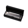 10 Hole 20 Tone Harmonica Woodwind Instrument Red Silver Black ABS Qme A4