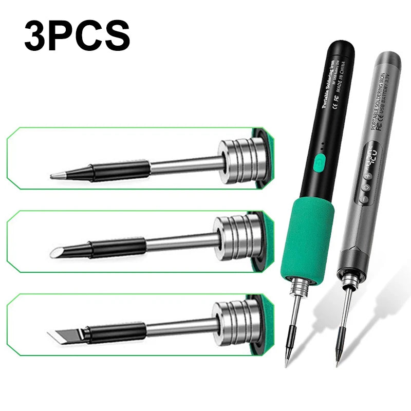 Iron Tip Soldering Rework Accessories USB 5V Battery Qme