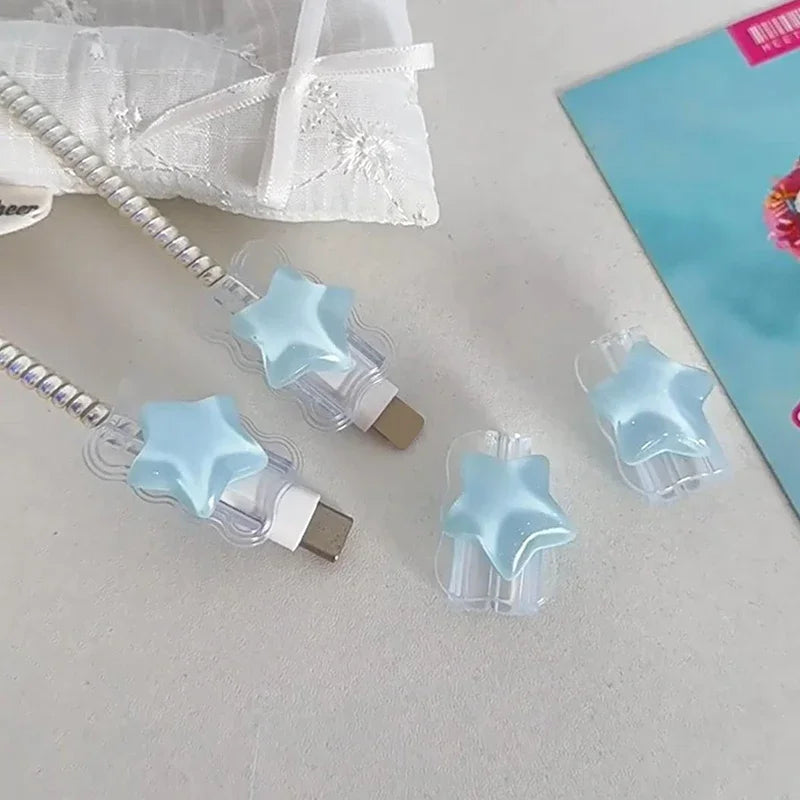 Korea Cute 3D Ocean Stars Change Charger Protector Cover Line Qme
