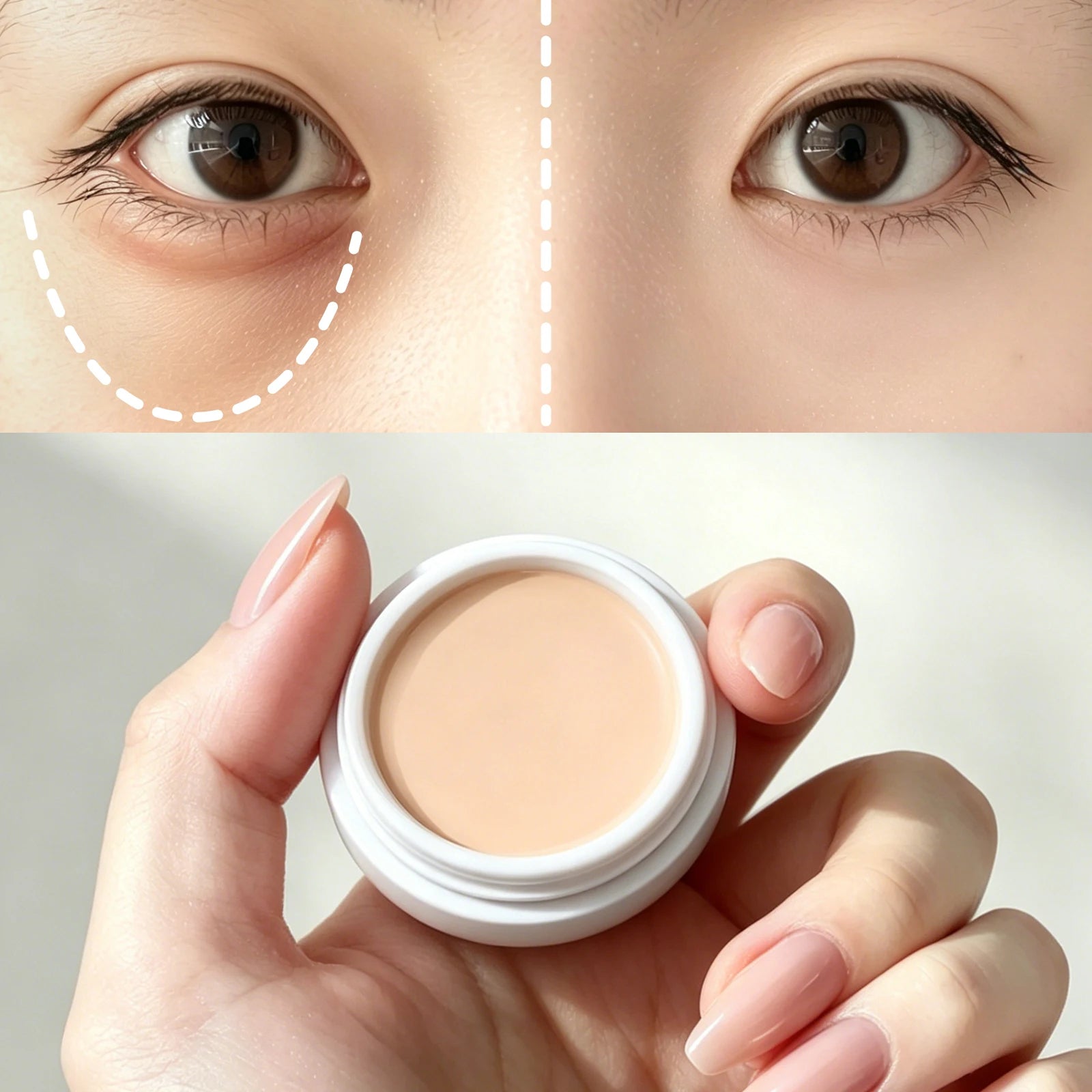 3 Colors Concealer Palette Moisturizing Long Lasting Cover Dark Circles Freckles Acne Marks Facial Blemishes Qme