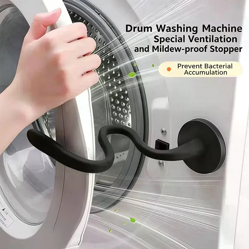 Front Washing Machine Door Strong Magnet Bracket Strong Magnetic Washing Machine Door Door Bracket Magnet Snake-Shaped Silicone Qme