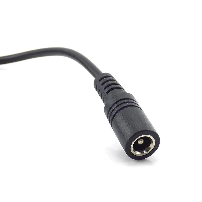ESCAM CCTV Power Adapter Cable - 12V DC 5.5mmx2.1mm Female to Male for Camera Extension Qme
