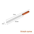 Cake Butter Spatula 6-Inch 8-Inch 10-Inch Wooden Handle Stainless Steel For Smoothing Unmolding And Baking Tools Qme A5