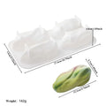 Chocolate Dessert Pudding Baking Mold 4 Cavity Pistachio Mousse Cake Qme A1