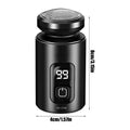 Mini Electric Shaver LED Face Waterproof Razor Wet Dry USB Qme Black China Mainland