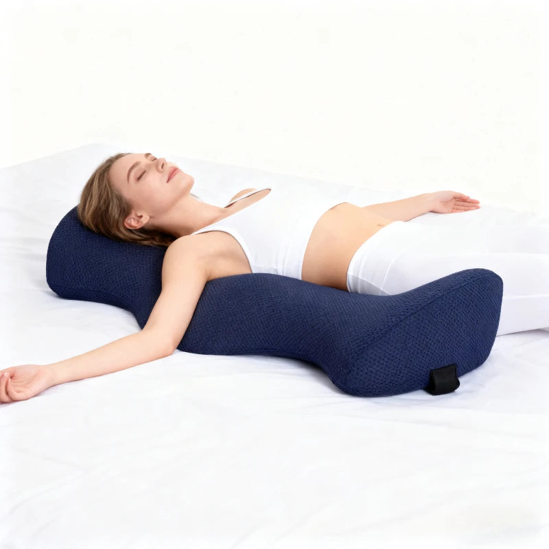 Waist Support Pillow Memory Foam Lumbar Cushion Relief Pregnancy Qme