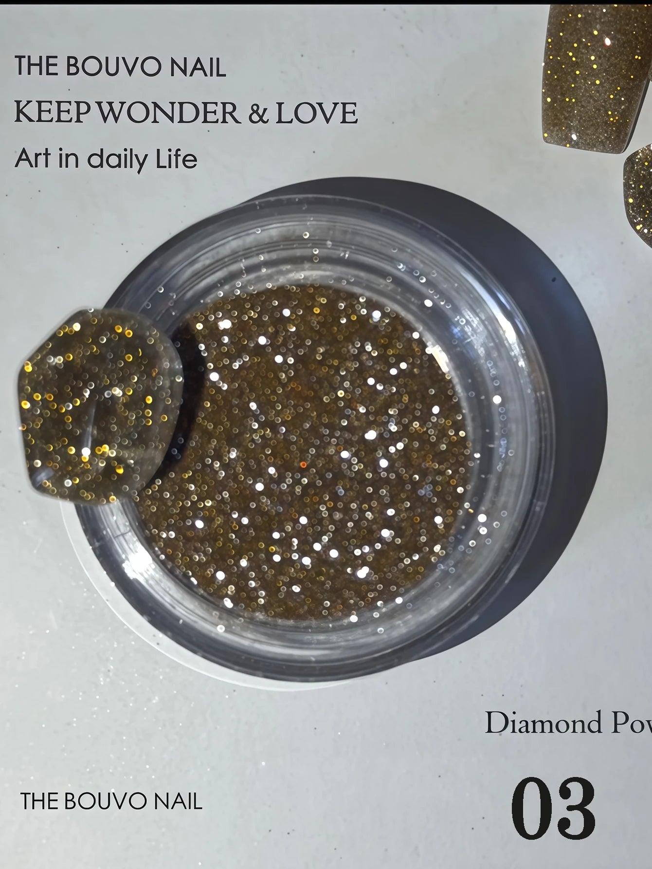 1 8-piece Y2K Colorful Glitter Nail Powder Sparkling Diamond Laser Qme 03