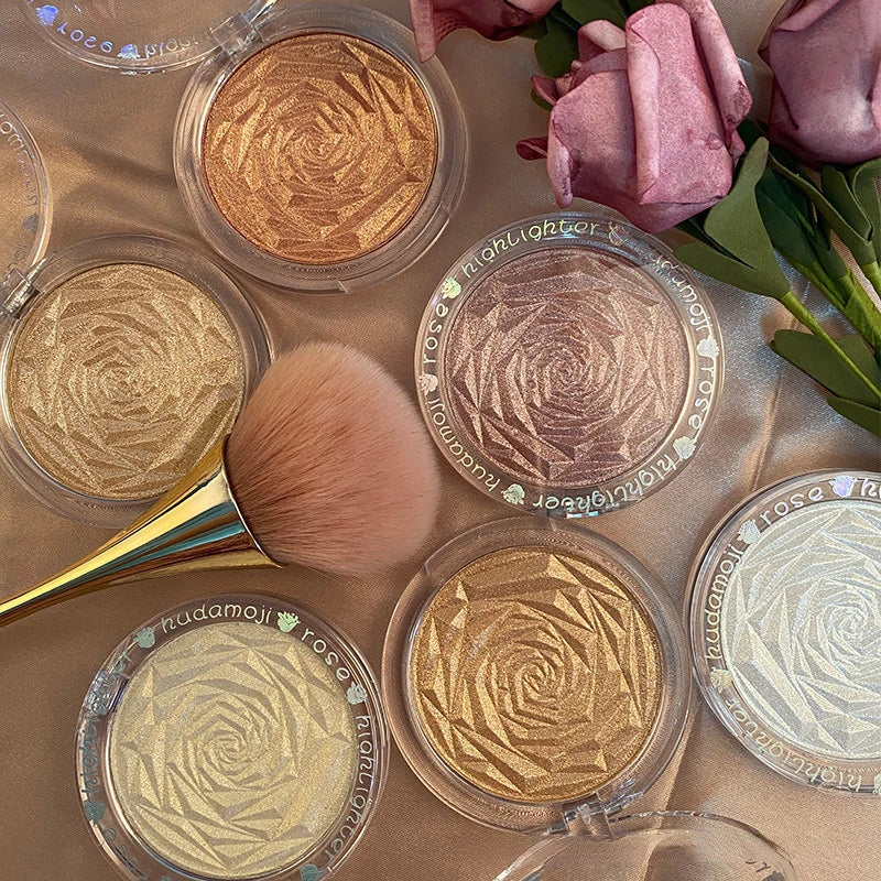 6 Colors Diamond Highlighter Powder Palette Glitter Face Contour Brighten Makeup Shimmer Ultra-concentrated Illuminate Cosmetic Qme