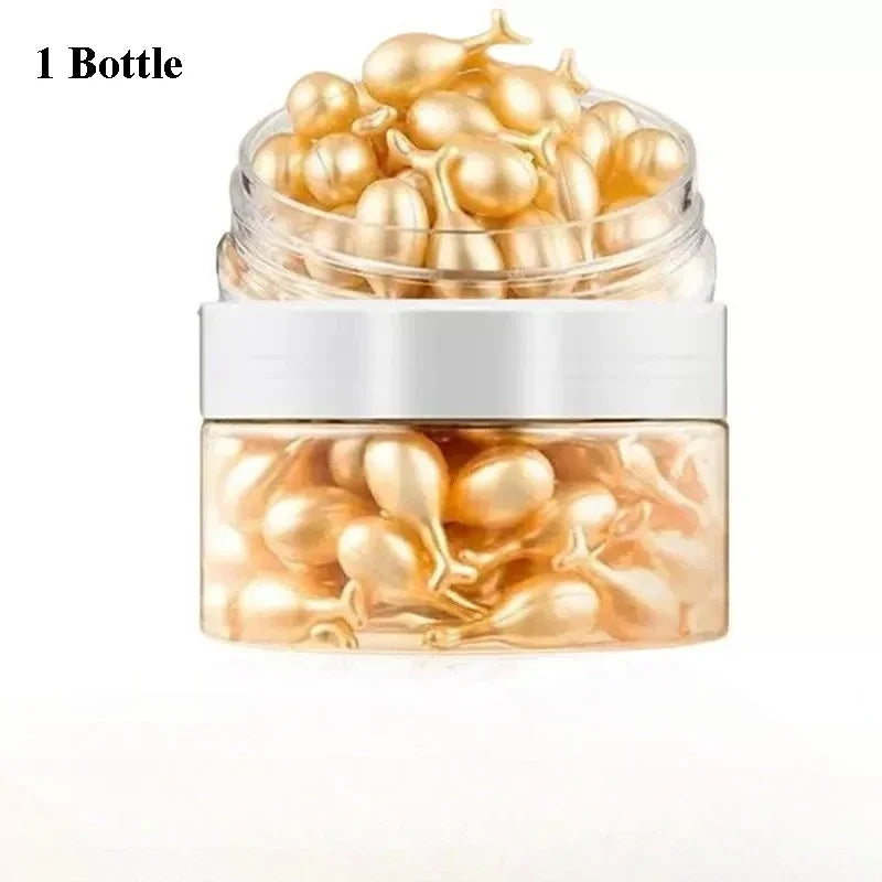 50Pcs Collagen Face Care Capsules Serum Spot Acne Wrinkle Remover Firming Whitening Hyaluronic Acid Essence Skin Care New style Qme 50Pcs 1 bottle